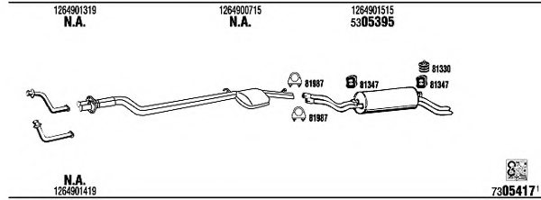 WALKER MB28012 Exhaust System